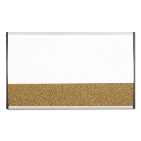 Quartet Magnetic Dry-Erase/Cork Board, 18x30, Cork, Aluminum Frame, Natural; White ARCCB3018